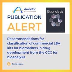 安渡分享 | GCC生物分析委员会对商业化LBA试剂盒分类的建议以用于药物开发中的生物标志物分析